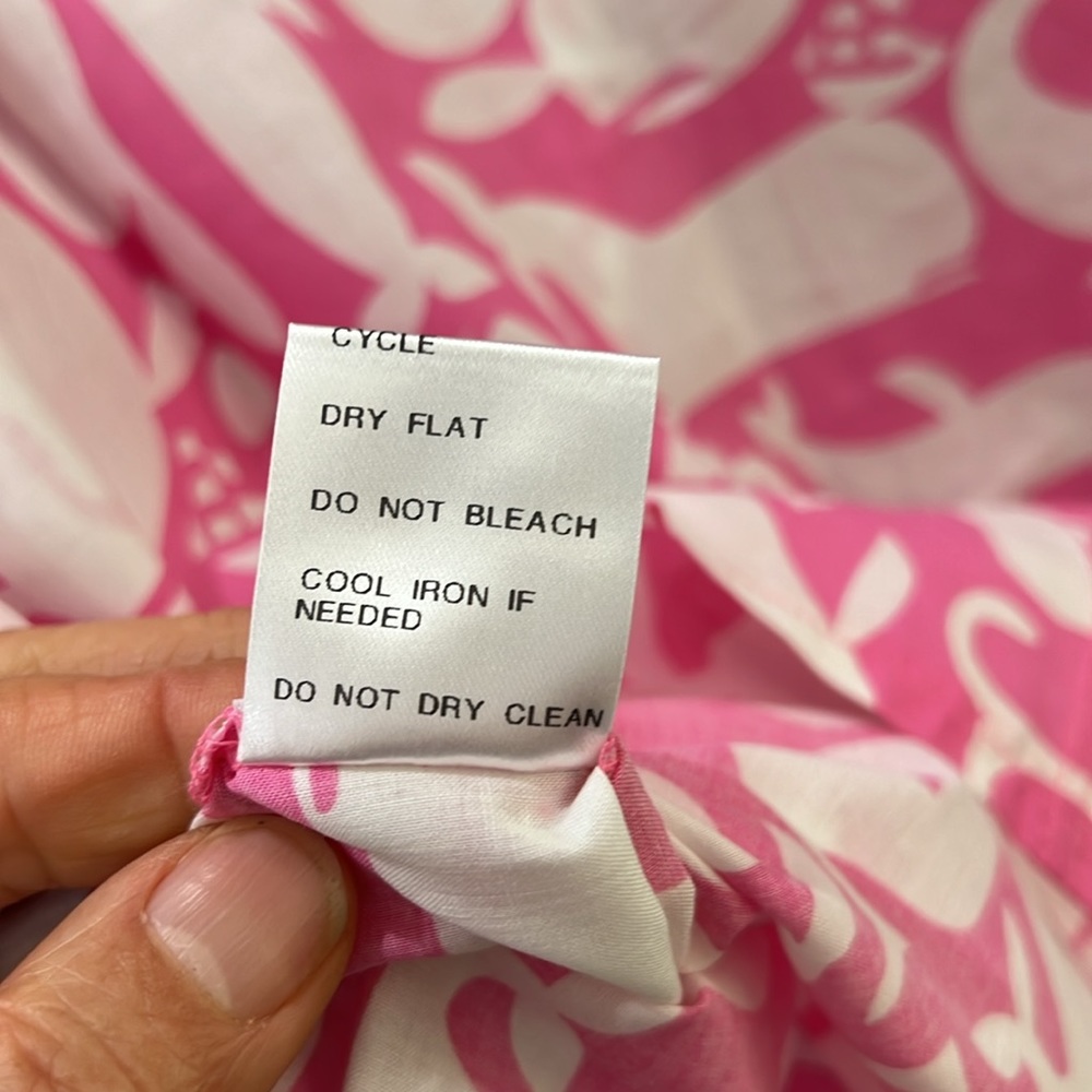 MWT{Tracy Negoshian}Sz L Pink Whale swimsuit Coverup - Picture 7 of 7